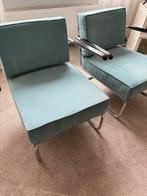 2 Stijlvolle blauwe stoelen, Huis en Inrichting, Stoelen, Ophalen, Twee, Blauw, Zo goed als nieuw