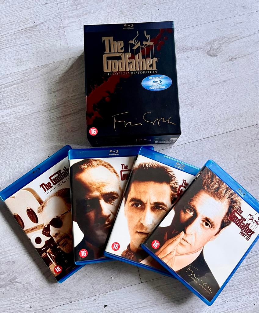 The Godfather Coppola Restoration Blu-ray Boxset, Cd's en Dvd's, Blu-ray, Ophalen of Verzenden, Zo goed als nieuw, Thrillers en Misdaad