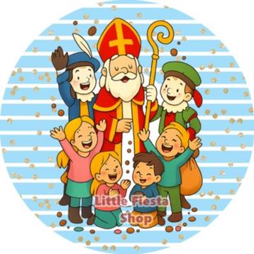 L478 ouwel sinterklaas 20x4,7cm eetbare cupcake rondjes vers beschikbaar voor biedingen