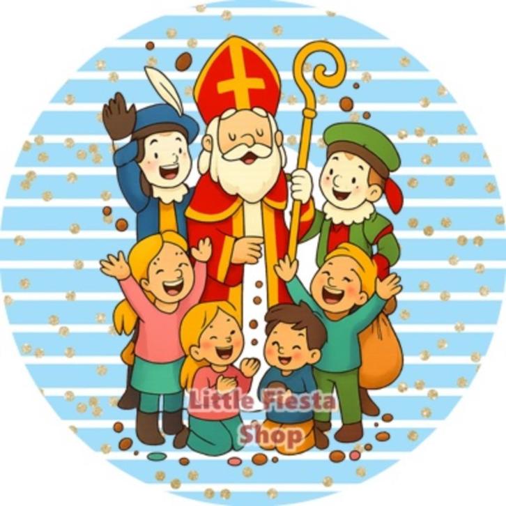 L478 ouwel sinterklaas 20x4,7cm eetbare cupcake rondjes vers, Hobby en Vrije tijd, Taarten en Cupcakes maken, Nieuw, Versiering