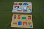 2 houten Dick Bruna/ Nijntje puzzels 1977+ 2005 Ravensburger, Gebruikt, Ophalen of Verzenden, Van hout, Minder dan 10 stukjes