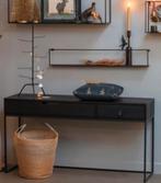 WOOOD Sidetable Silas Zwart, Huis en Inrichting, Tafels | Sidetables, Ophalen, 100 tot 150 cm, Zo goed als nieuw, 25 tot 50 cm