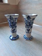 2 Delfs Blauwe Vaasjes, Antiek en Kunst, Antiek | Keramiek en Aardewerk, Ophalen