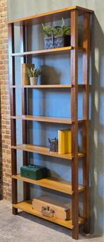 retro vintage mid century boekenkast roomdivider boekenrek, Ophalen, 50 tot 100 cm, Zo goed als nieuw, 150 tot 200 cm