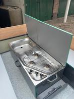 CAMPER keukenblok caravan boot gasfornuis gootsteen, Caravans en Kamperen, Ophalen, Zo goed als nieuw