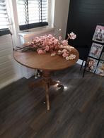 Wijntafel bijzettafel, Huis en Inrichting, Tafels | Bijzettafels, Ophalen, Zo goed als nieuw, Rond, Minder dan 55 cm