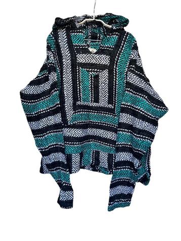 Vintage Baja Hoodie Maat XXL Groen Zwart Streep Joe beschikbaar voor biedingen