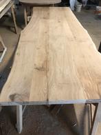 Eiken boomstam tafel blad ongeveer 4 dik 3 meter uit 1 stuk, Ophalen of Verzenden, Nieuw, Rechthoekig, 200 cm of meer