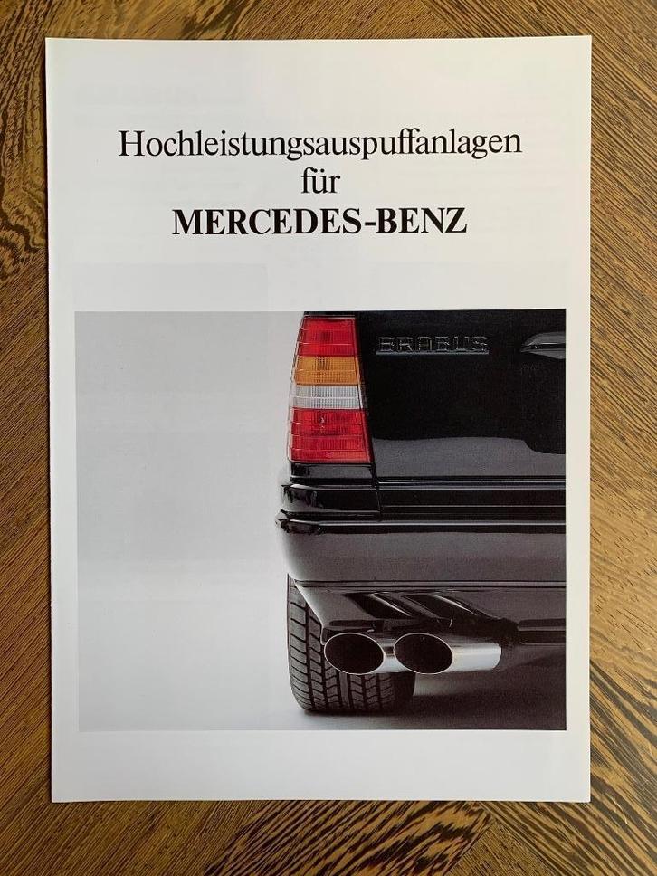 Folder Mercedes-Benz Brabus uitlaat systemen 1991 nieuw!, Boeken, Auto's | Folders en Tijdschriften, Nieuw, Mercedes, Ophalen of Verzenden