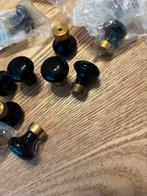 Zwarte meubelknoppen met messing detail – nieuw, Ophalen of Verzenden, Nieuw