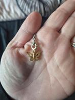 Gouden vlinder ketting met strass, Overige materialen, Met strass, Ophalen of Verzenden, Zo goed als nieuw