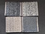 Stalen vloerkleed / tapijt ca. 33 x 32 cm laagpolig grof wol, Minder dan 50 cm, Grijs, Minder dan 50 cm, Ophalen of Verzenden