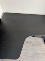 Ikea Bureau L-vorm Zwart, Huis en Inrichting, Bureaus, Ophalen, Gebruikt, Bureau