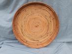 Bamboe dienblad / schaal /rond, Gebruikt, Mand, Rond, Ophalen of Verzenden