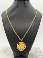 Mooie 14 karaat gouden ketting met 22k 10 gulden munt 65 cm, Sieraden, Tassen en Uiterlijk, Kettingen, Met hanger, Nieuw, Ophalen of Verzenden