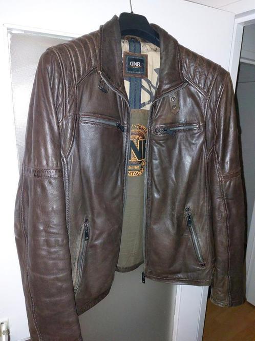 heren leren jas maat 58 ,xxl met merk van echtheid ., Kleding | Heren, Jassen | Winter, Zo goed als nieuw, Maat 56/58 (XL), Bruin