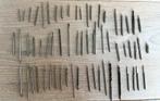 Zo’n 64 stuks freesjes, beiteltjes edelsmid, Doe-het-zelf en Verbouw, Gereedschap | Handgereedschap, Ophalen of Verzenden, Gebruikt