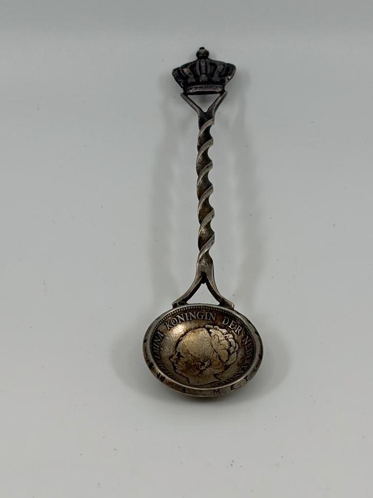 Zilveren Herinneringslepel - 'Stil Verzet' uit 1940, Antiek en Kunst, Antiek | Bestek, Ophalen of Verzenden