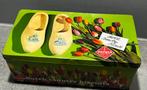 fraai koekblik biscuits Patria Amsterdam klompen tulpen, Ophalen of Verzenden, Gebruikt, Koek(jes), Overige merken