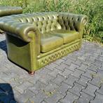 Springvale Chesterfield bank groen + GRATIS BEZORGING, Huis en Inrichting, Banken | Bankstellen, Gebruikt, 150 tot 200 cm, Chesterfield