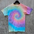 Pastel regenboog spiral tie dye t-shirt unisex maat S, Kleding | Dames, T-shirts, Overige kleuren, Nieuw, Ophalen of Verzenden