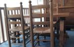 eethoek met 4 stoelen, Huis en Inrichting, Tafels | Eettafels, Ophalen, Gebruikt, 50 tot 100 cm, 150 tot 200 cm