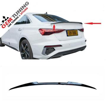A3 Kofferbak spoiler | Sedan | 2020-2024 | Hoogglans zwart | beschikbaar voor biedingen