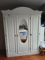 Grote klassieke witte kledingkast, Ophalen, 200 cm of meer, Met hangruimte, Zo goed als nieuw