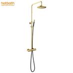 Hotbath Cobber SDS9NBP stortdoucheset gepolijst messing PVD, Ophalen of Verzenden, Nieuw, Koper, Douche