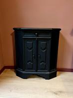 Kastje antiek mat zwart, Ophalen, Minder dan 50 cm, Gebruikt, 1 of 2 laden