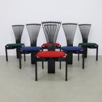6x Dining Chair “Totem” by Torstein Nilsen for Westnofa, 80s, Ophalen, Gebruikt, Overige kleuren, Vintage, Postmodern