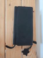 Zwarte leren dames portemonnee, Sieraden, Tassen en Uiterlijk, Portemonnees, Ophalen of Verzenden, Nieuw, Zwart