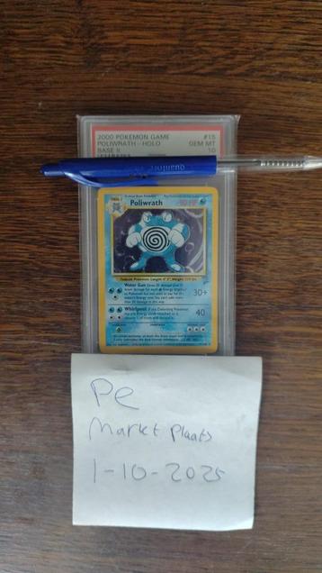 Poliwrath base 2 PSA 10 Pokemon kaart 2000 beschikbaar voor biedingen