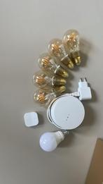 6 stuks TRÅDFRI slimme lampen + HUB en afstandsbediening, Led-lamp, Minder dan 30 watt, Zo goed als nieuw, E27 (groot)
