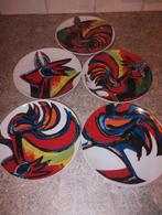 Set van 5 gebaksbordjes Maya Wildevuur, Huis en Inrichting, Ophalen of Verzenden, Overige stijlen, Bord(en)