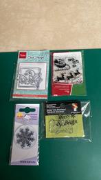 Clear kerst stempeltjes, Hobby en Vrije tijd, Stempelen, Ophalen of Verzenden, Zo goed als nieuw, Clearstamp
