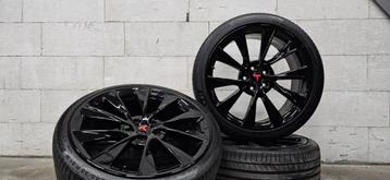 21" Tesla Model S twin turbine orig velgen zomerbanden TPMS  beschikbaar voor biedingen