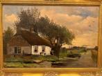 Schilderij C. Dijkman Landschap Gouden Lijst, Ophalen