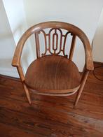 2 mooie houten stoelen art deco, Huis en Inrichting, Stoelen, Ophalen, Gebruikt, Twee, Bruin