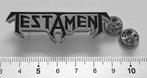 Testament mooie nieuw shaped logo pin badge speld n4, Nieuw, Overige typen, Verzenden