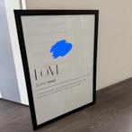 Fotolijst zwarte frame 50x75cm met protector, 50 tot 75 cm, Ophalen of Verzenden, Zo goed als nieuw, 50 tot 75 cm