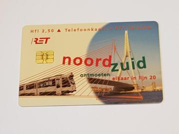 RET telefoonkaart noord-zuid lijn beschikbaar voor biedingen