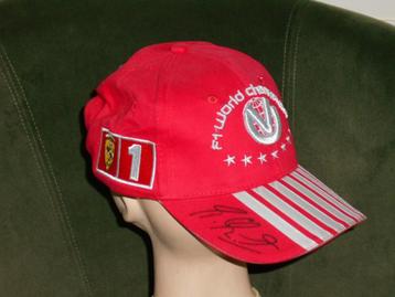 Ferrari Michael Schumacher Cap Gesigneerd F1 beschikbaar voor biedingen