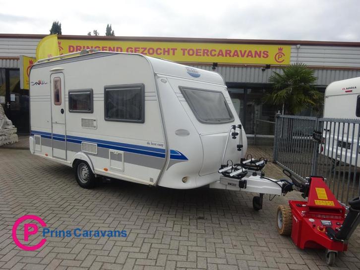 Hobby De luxe 400 SF Met Mover, Caravans en Kamperen, Caravans, Bedrijf, tot en met 4, 750 - 1000 kg, Hobby, 5 tot 6 meter, Kachel