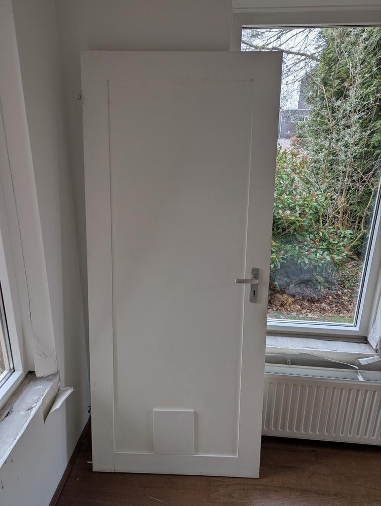 Massieve binnendeur 83x201,5 (links), Ophalen, Gebruikt, 80 tot 100 cm, Binnendeur