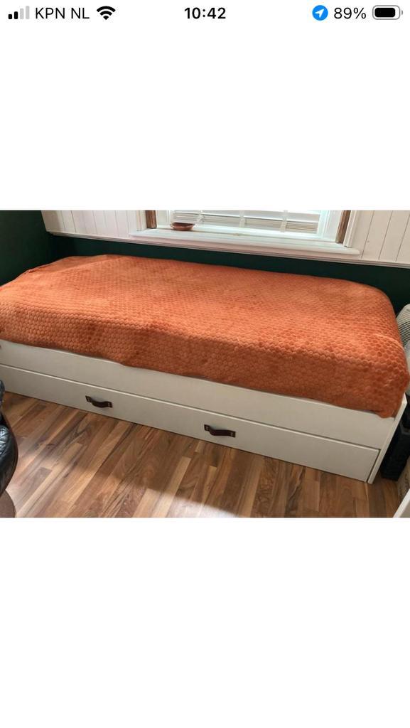Logeerbed met onderbed zie omschrijving!, Huis en Inrichting, Slaapkamer | Bedden, Zo goed als nieuw, Tweepersoons, 80 cm, 200 cm