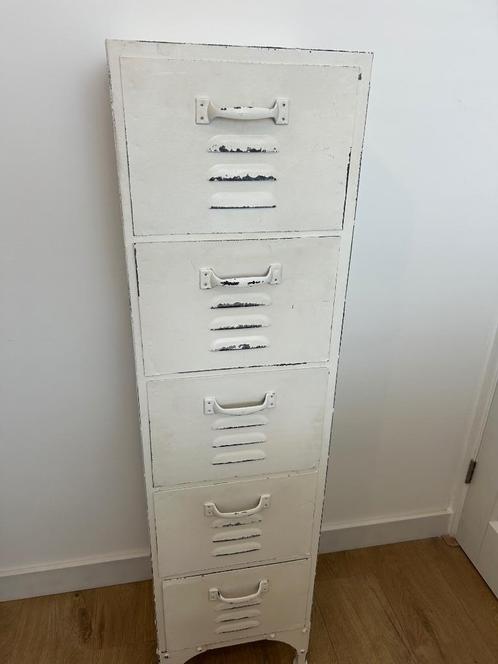 Ladekast retro metaal, Huis en Inrichting, Kasten | Ladekasten, Gebruikt, 100 tot 150 cm, Minder dan 50 cm, 25 tot 50 cm, Metaal
