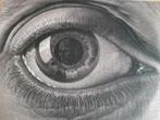 M.C. ESCHER puzzel 1947 mezzotint " OOG " 1000 stukjes, Ophalen of Verzenden, 500 t/m 1500 stukjes, Zo goed als nieuw, Legpuzzel