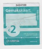 oud gemakskaartje Arriva, Ophalen of Verzenden, Gebruikt, Bus of Metro, Overige typen