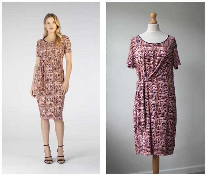 Juffrouw Jansen - prachtige roze jurk / maat XXL, Kleding | Dames, Jurken, Zo goed als nieuw, Maat 46/48 (XL) of groter, Roze